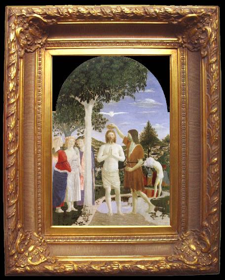 framed  Piero della Francesca Baptism of Christ, Ta021